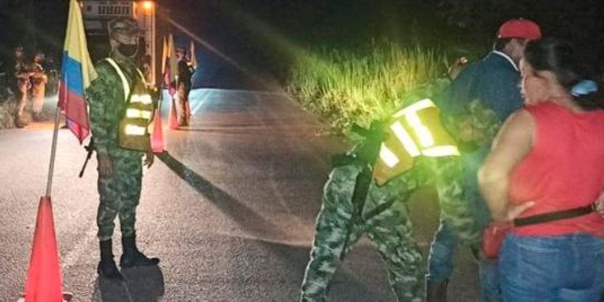 Operativos de control del Ejército en el Cesar.