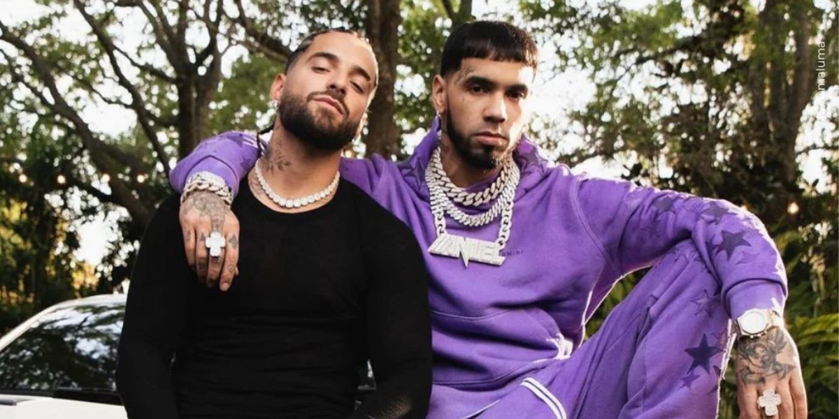Cortesía Maluma y Anuel