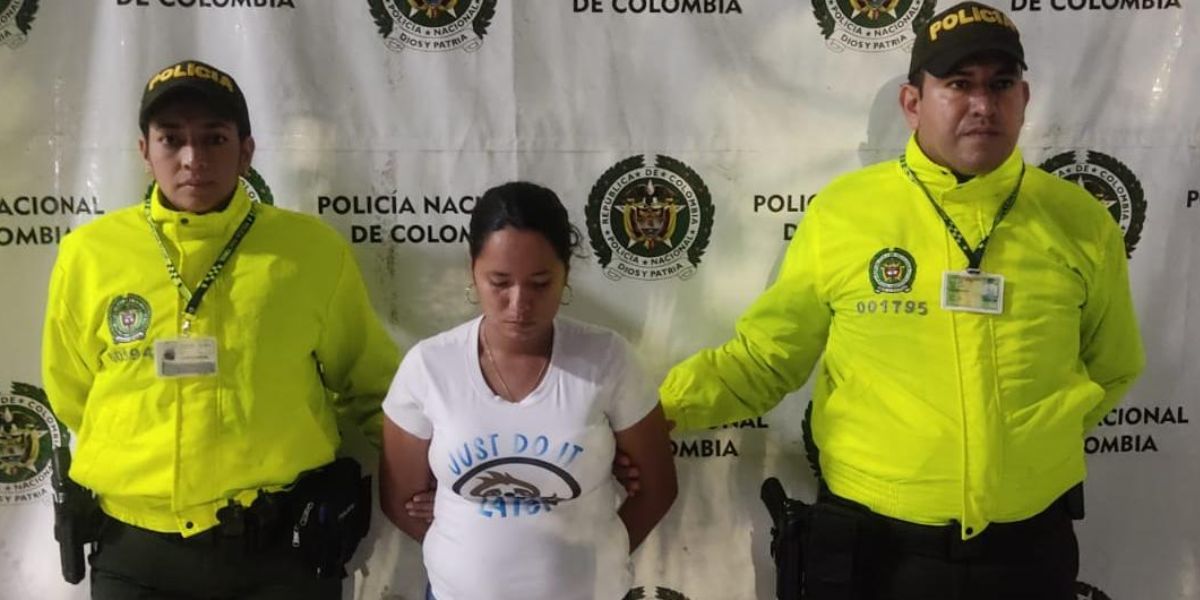Policía Metropolitana de Barranquilla. Eliany Andrea Ferrer Brochero, la mujer señalada de quemar a su hijo de cuatro años