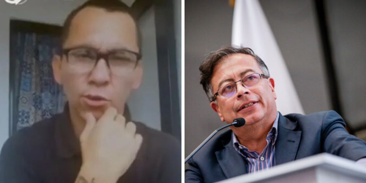 Cortesía. Tiktoker y el Presidente Gustavo Petro.