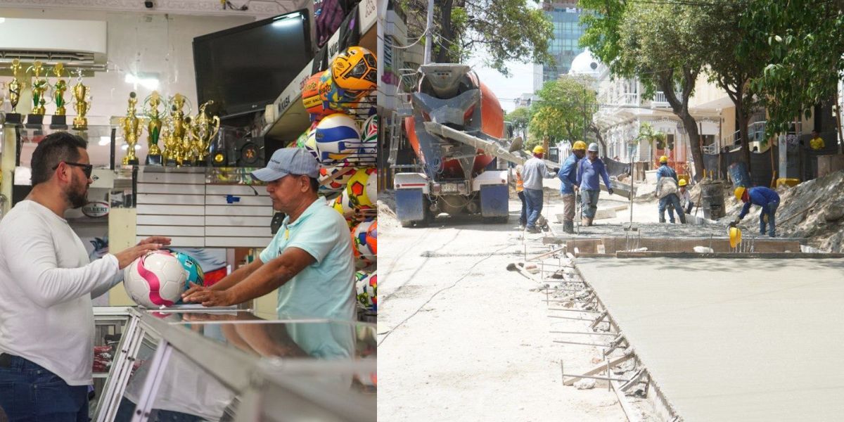 Trabajos en la carrera quinta