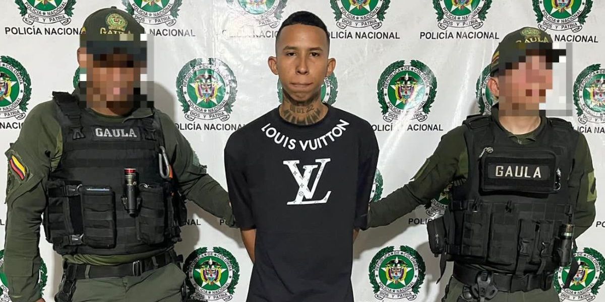 Policía Nacional de Colombia. Luis Chacón Leal, capturado.