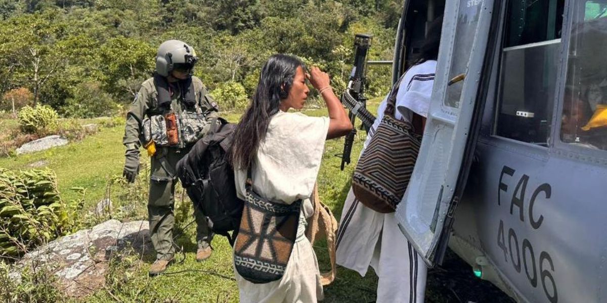 Evacuación del indígena arhuaco. 