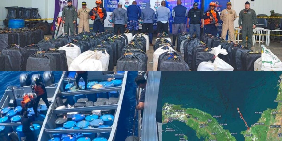 Las lanchas cargadas de cocaína con destino hacia Centroamérica.