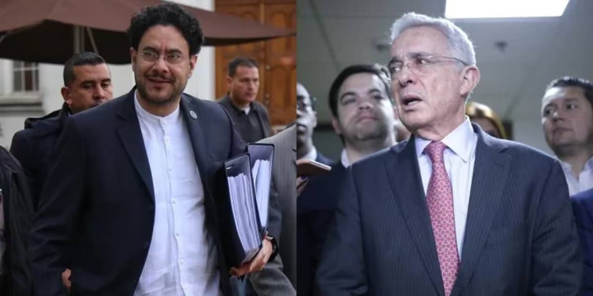 Iván Cepeda y Álvaro Uribe Vélez.