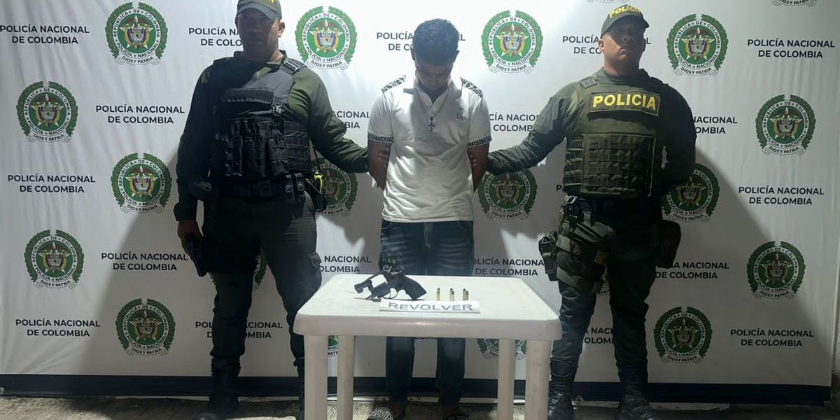 Policía Metropolitana de Santa Marta. Capturado.