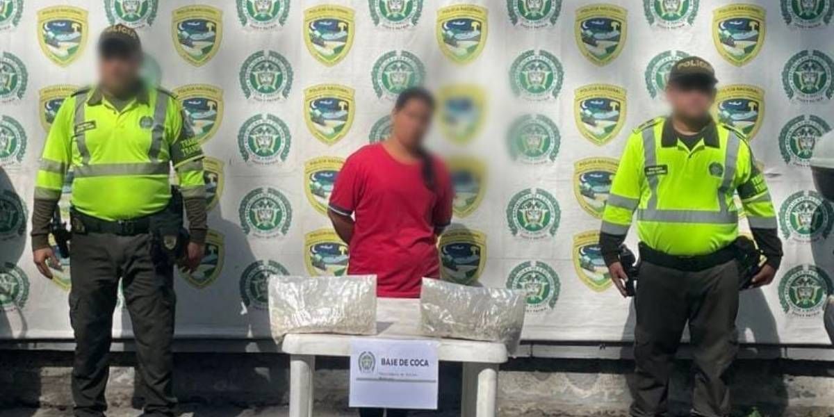 Policía del Magdalena Mujer capturada.
