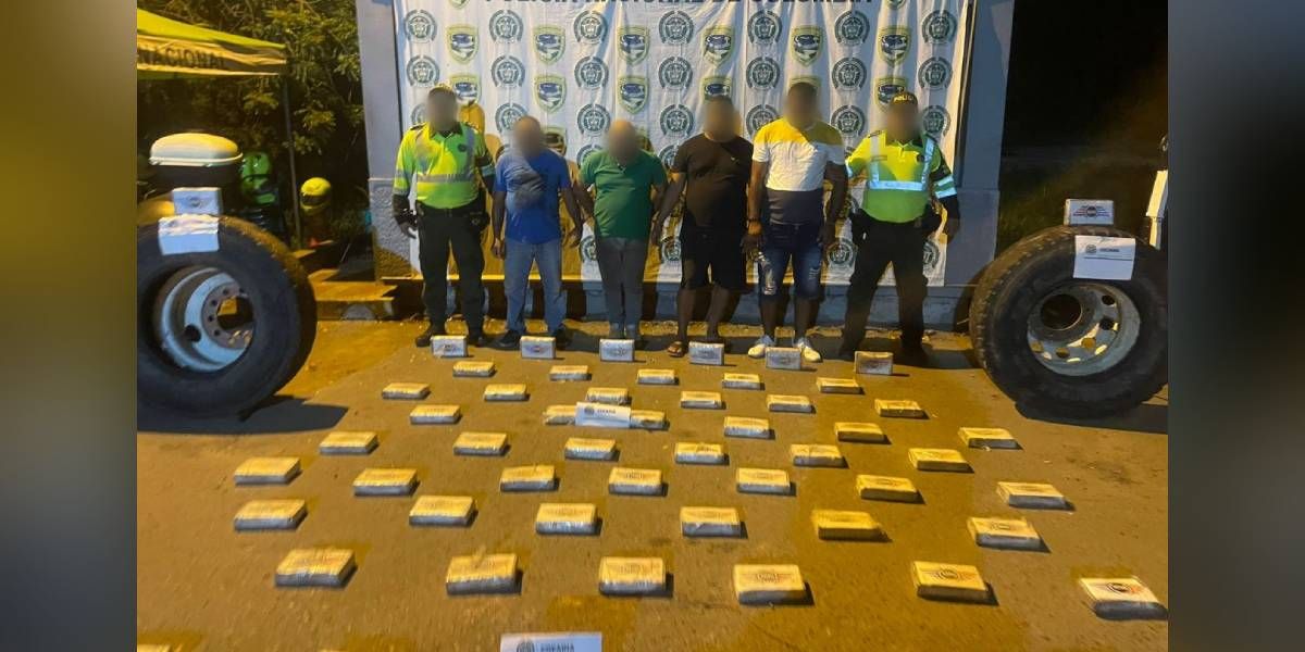 Policía del Magdalena Hombres capturados.