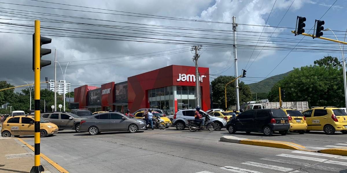 Cortesía Lugar del caos vehicular.
