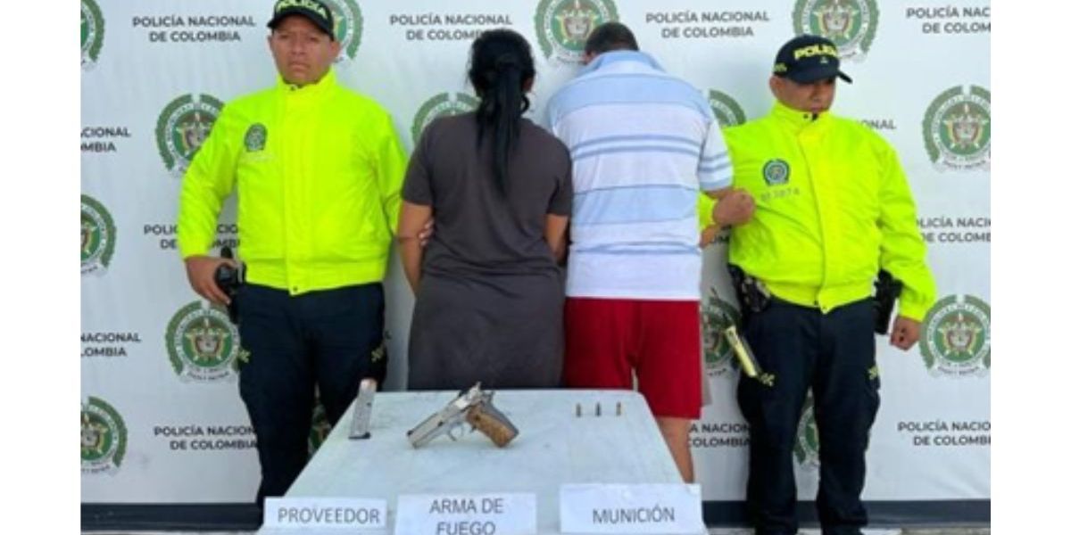 Policía Metropolitana de Santa Marta. Marcos Aurelio Theran Rodríguez y Siris María Llanes Rivas.