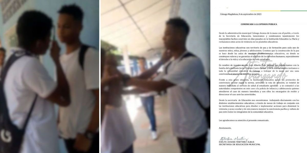 Cortesía Momentos de la agresión.