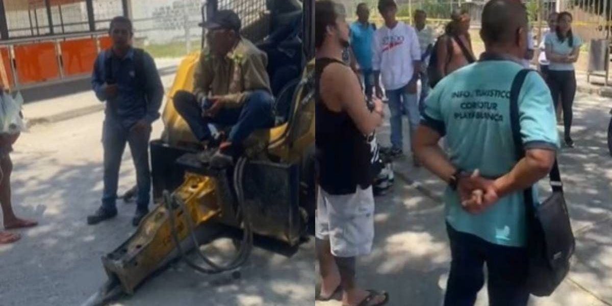 Protestas en El Rodadero.