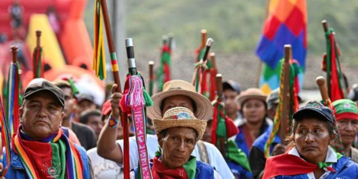 Periódico El Sol Colombia Comunidad indígena nasa informa movilización masiva hacia Bogotá.