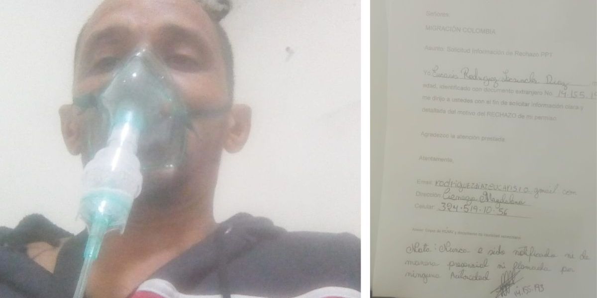 Cortesía Venezolano afectado por el fallo en el sistema.