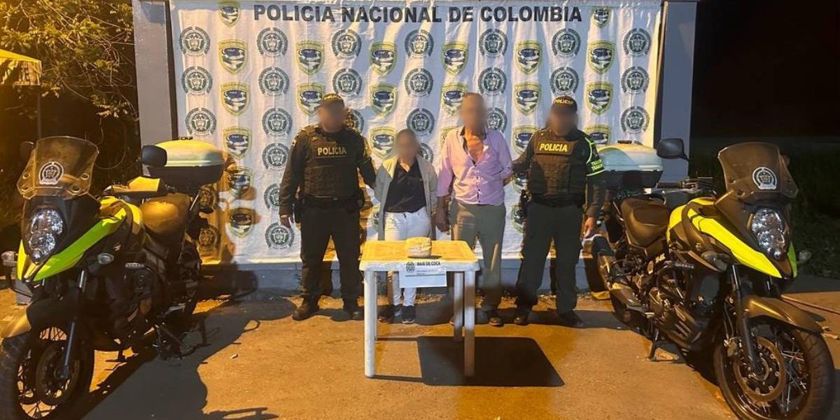 Policía del Magdalena Pareja capturada.
