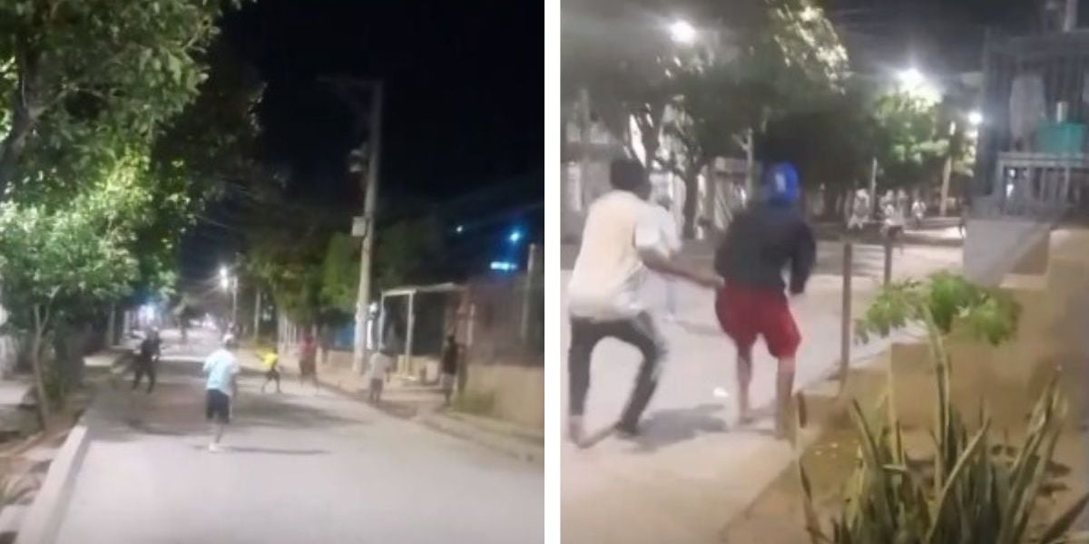 Cortesía Enfrentamientos en plena vía pública