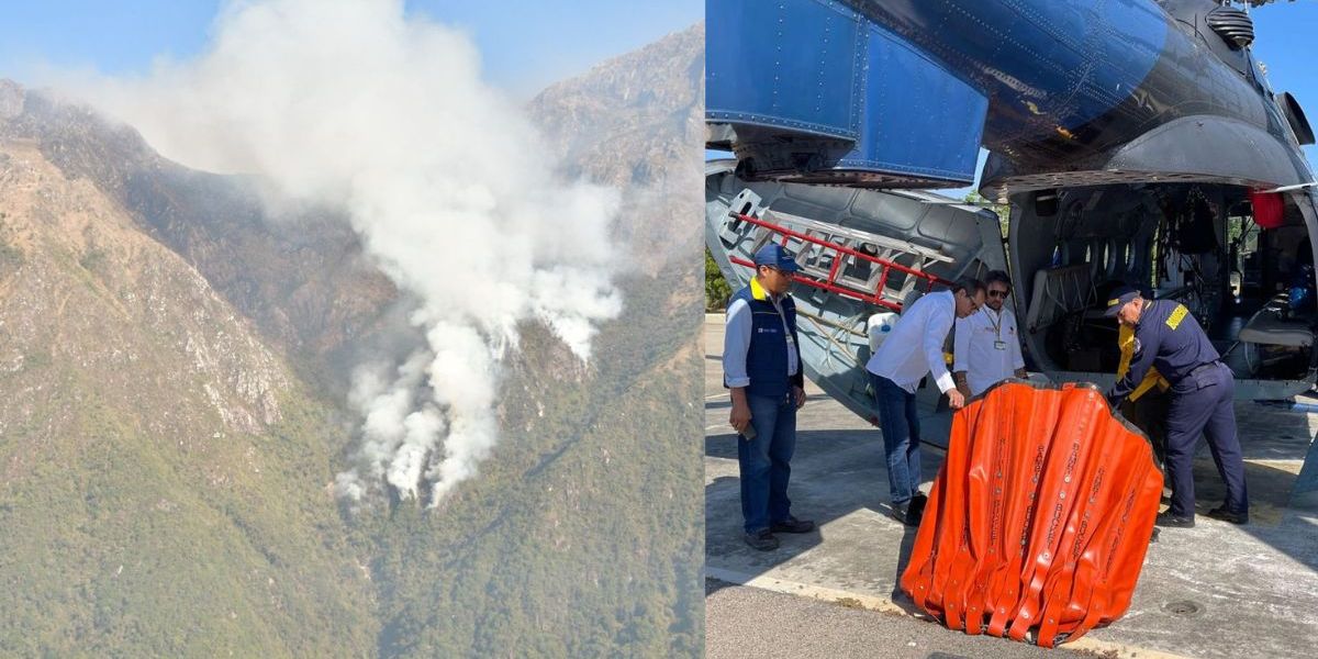 Cortesía Puntos de incendio en la Sierra Nevada