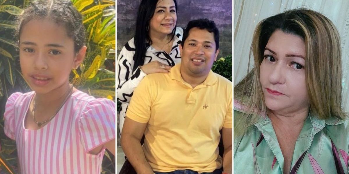 Claudia Helena Aarón Cuza,  Luis Alberto Aarón Viloria y la su hermana la diputada Claudia Aaron y Piedad Peñaranda