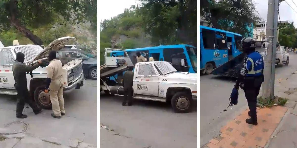 Seguimiento. Grúa con falla mecánica