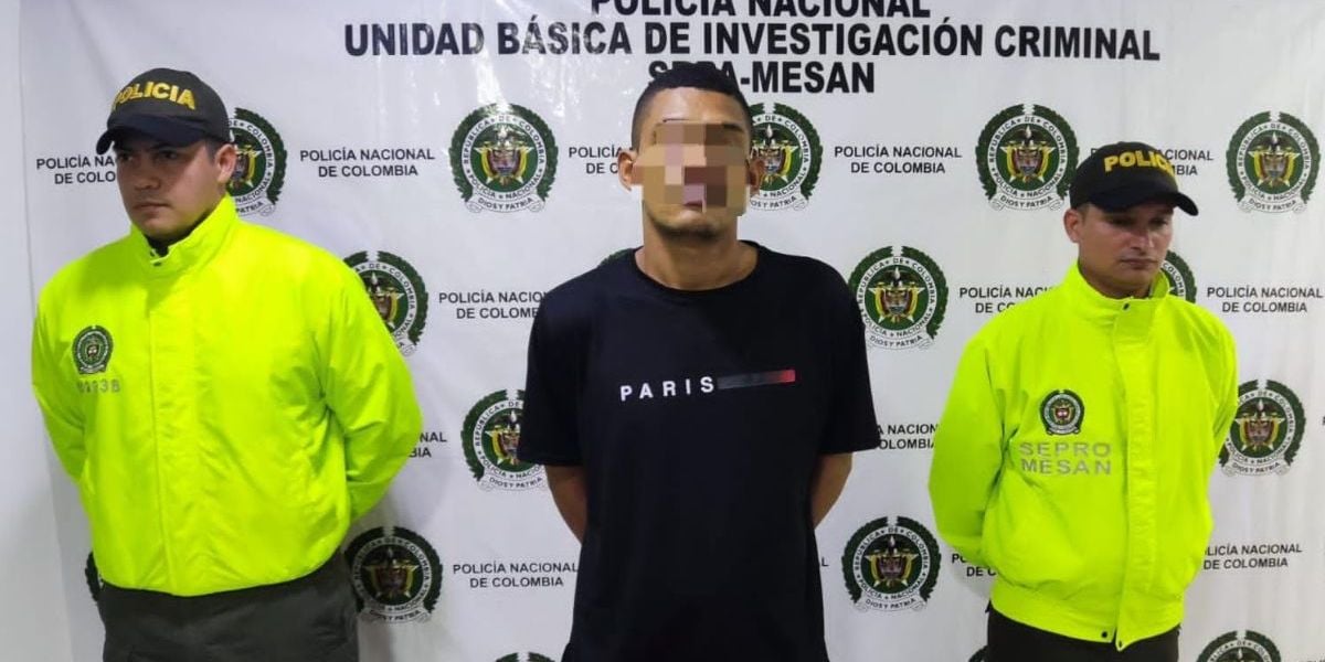 Cortesía Hombre capturado en Santa Marta.