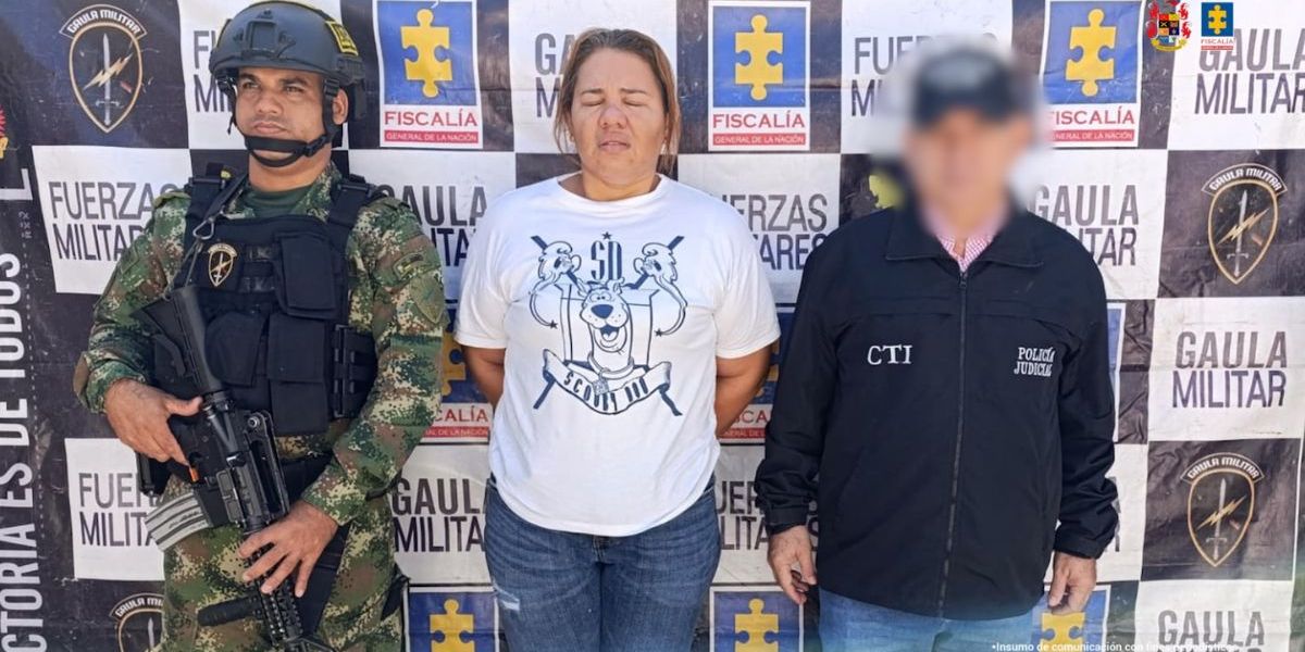 Fiscalía General de la Nación. La mujer fue capturada en Barranquilla.