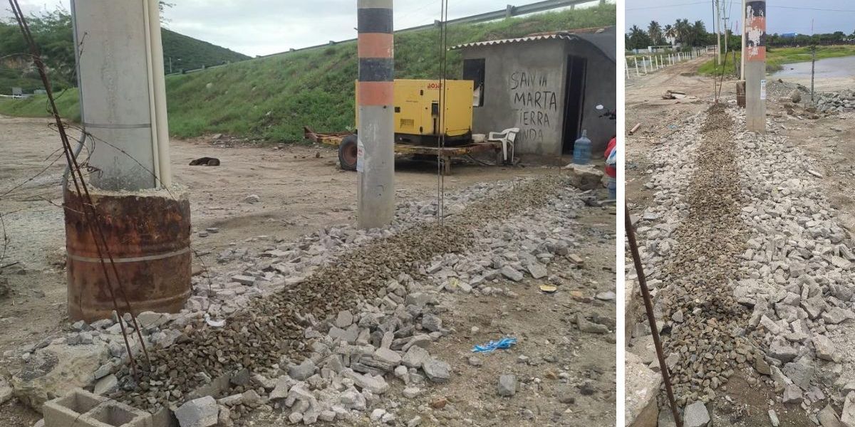 Cortesía Construcción irregular en el sector de Lagos del Dulcino, Pozos Colorados.