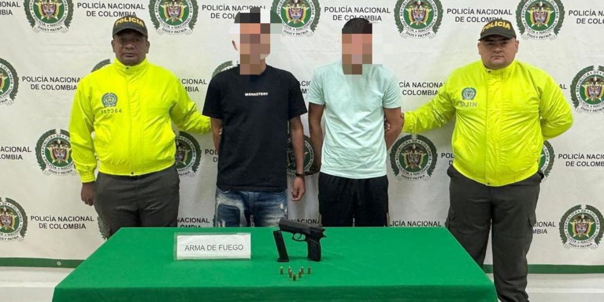 Policía Metropolitana de Santa Marta. Capturados.