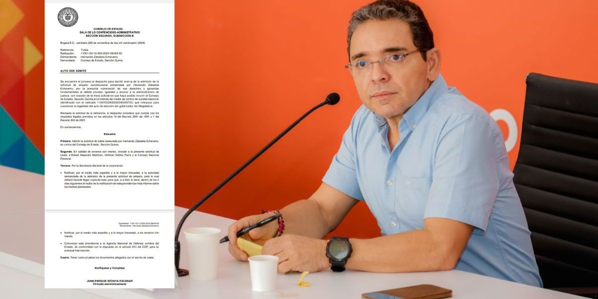 Cortesía Así lo informó el abogado demandante, Hernando Zabaleta Echeverry.