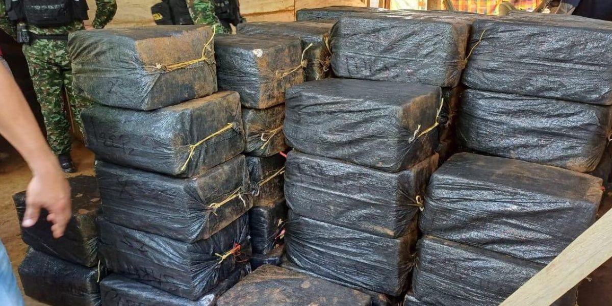 Ministerio de Defensa Cocaína incautada.
