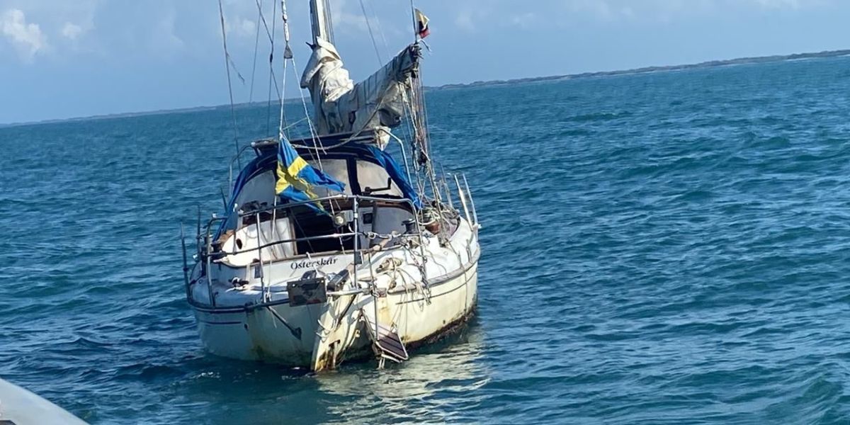 Dimar Barranquilla. Velero de bandera sueca.