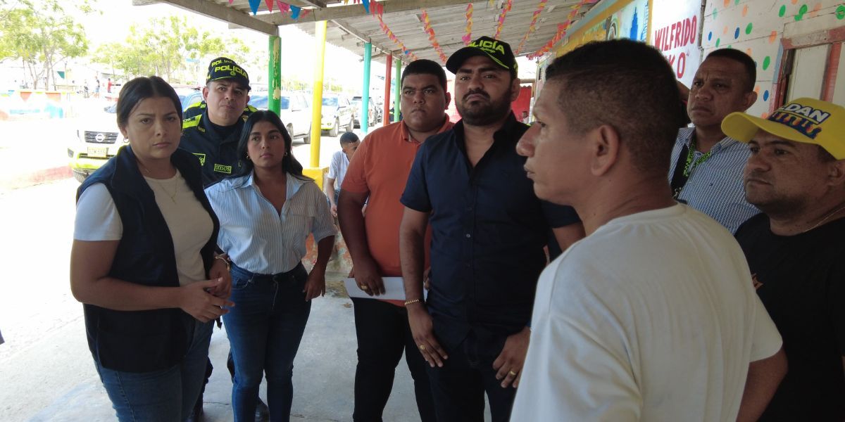 Policía Metropolitana de Santa Marta. Consejo de Seguridad en Tasajera.