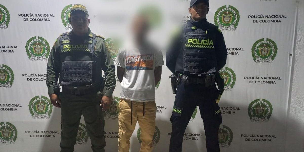 Cortesía Hombre capturado en Taganga