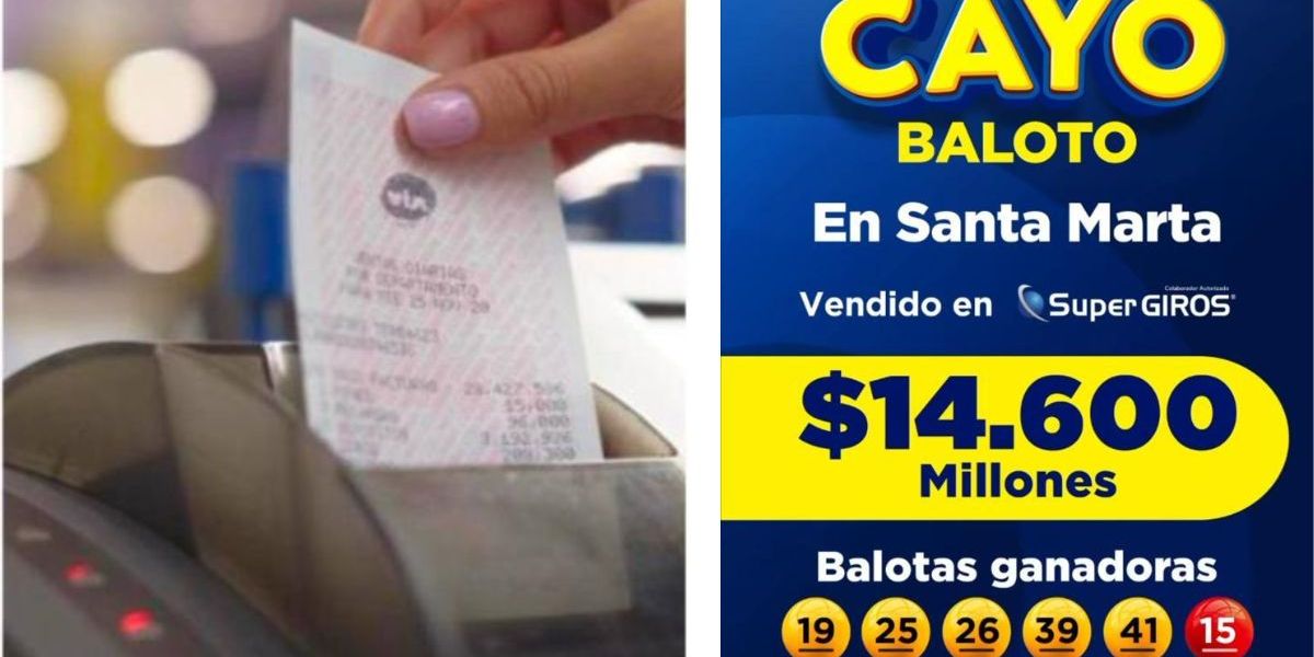 Cortesía Baloto cayó en Santa Marta