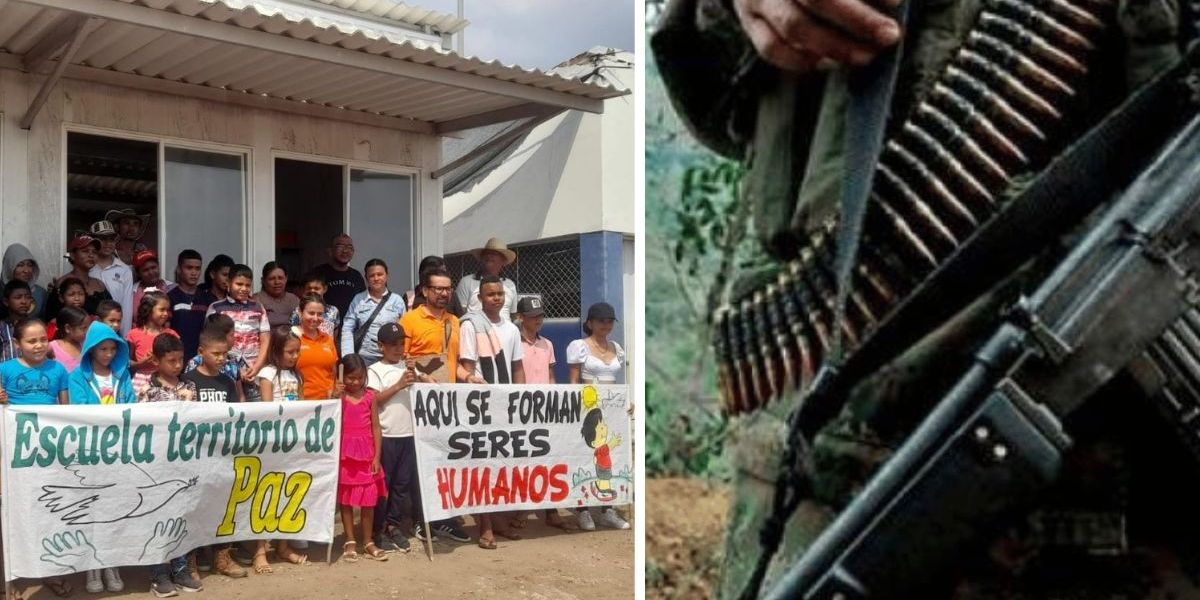Cortesía La incursión paramilitar sucedió en un colegio de la zona rural de Plato