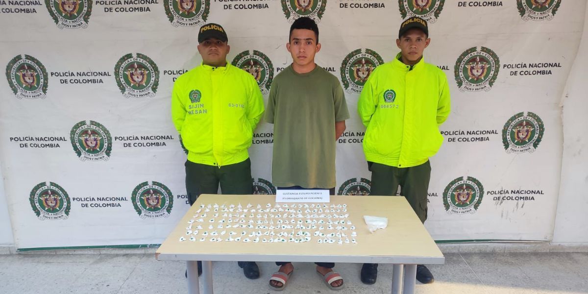 Policía Metropolitana de Santa Marta. Capturado.