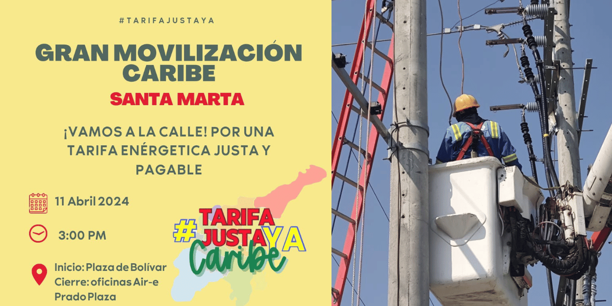 Tarifas Justas de energía Movilización 11 de abril