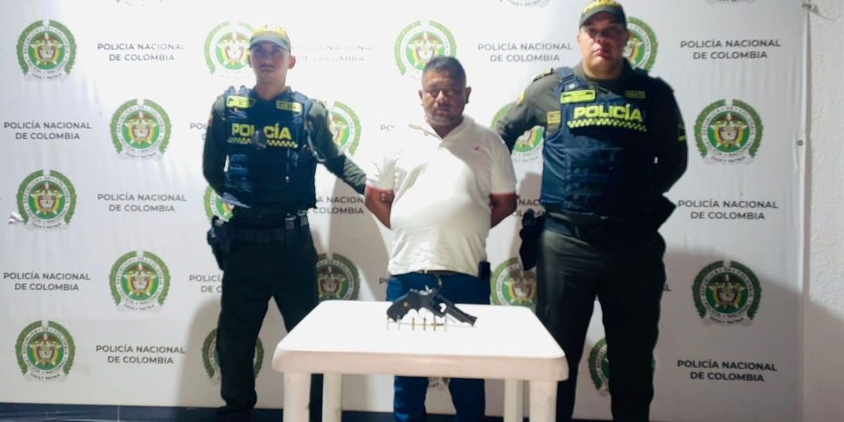 Policía Metropolitana de Santa Marta. Capturado.