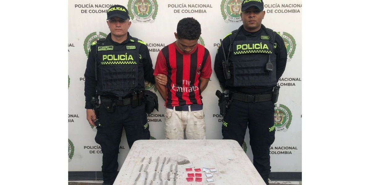 Policía Metropolitana de Santa Marta. Capturado