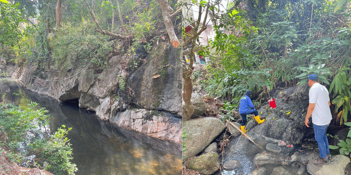 Cortesía Corpamag alerta sobre crisis ambiental por contaminación del río Gaira en Minca