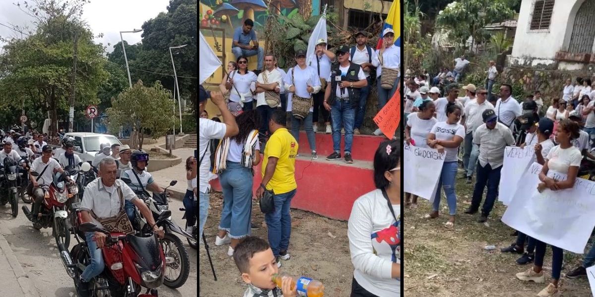 Cortesía Manifestación en zona rural.