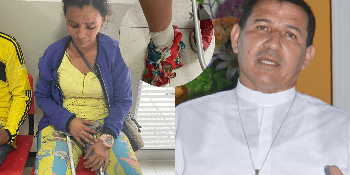 Foto: Cortesía Mujer limpiavidrio denuncia al padre Fajid de atropellarla y no querer responder