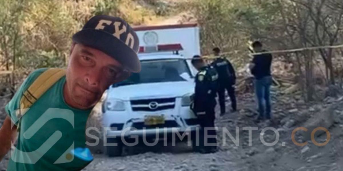 Cortesía Alberto Amaya hombre asesinado a piedras en una trocha de Santa Marta.