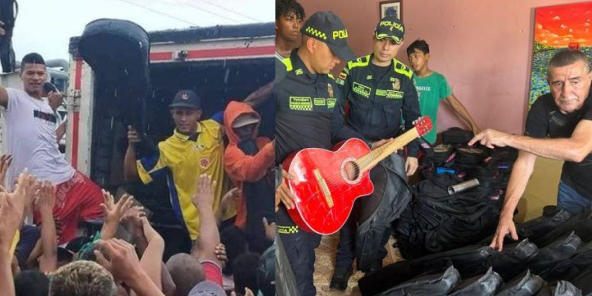 Cortesía Entrega de guitarras hurtadas.