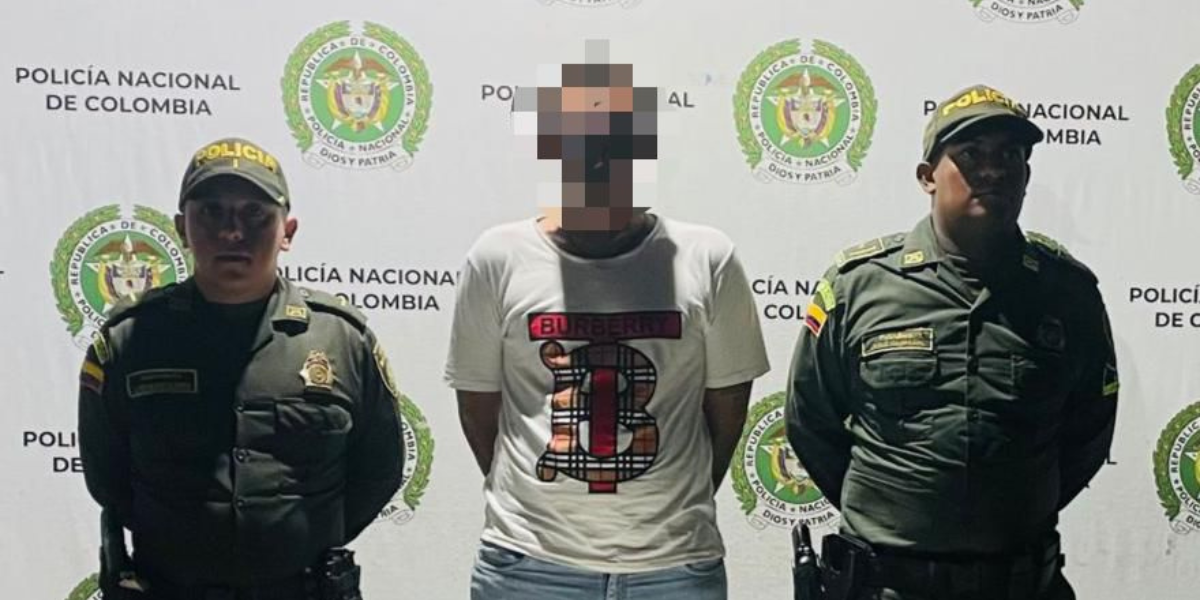Policía Metropolitana de Santa Marta. Capturado.
