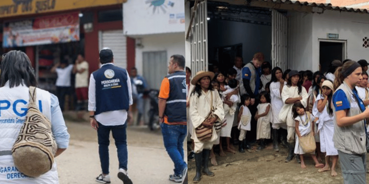 Cortesía Autoridades revisan asistencia humanitaria en veredas del sector Uranio, Ciénaga