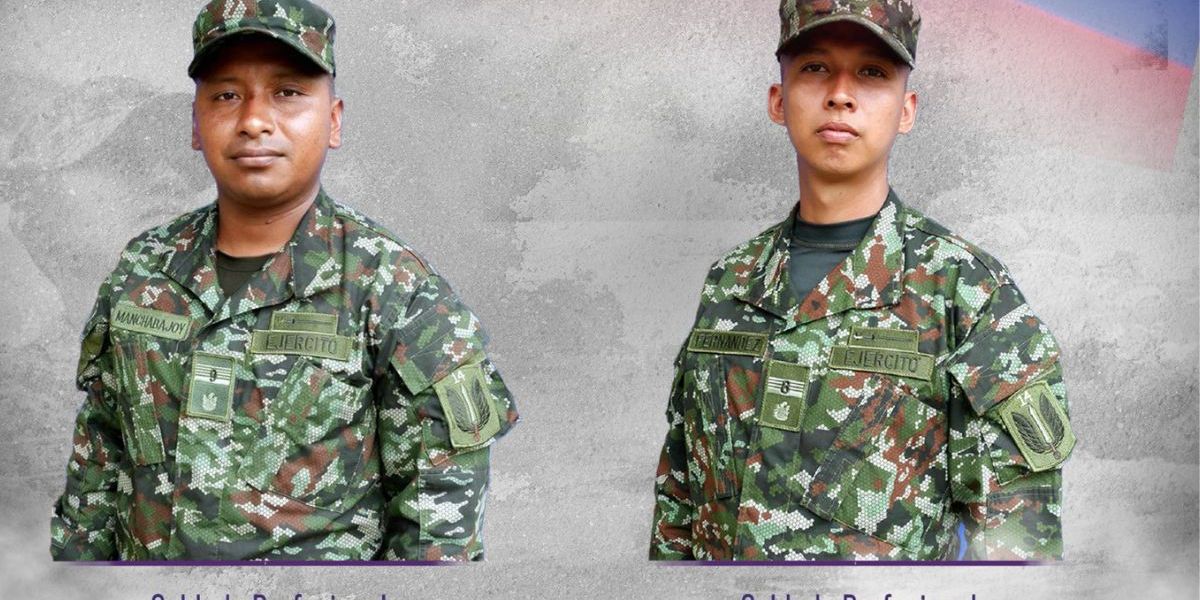 Cortesía Soldados asesinados en Nariño