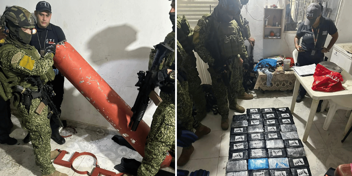Armada de Colombia Otro golpe al narcotráfico: incautan 47 kg de cocaína en Santa Marta