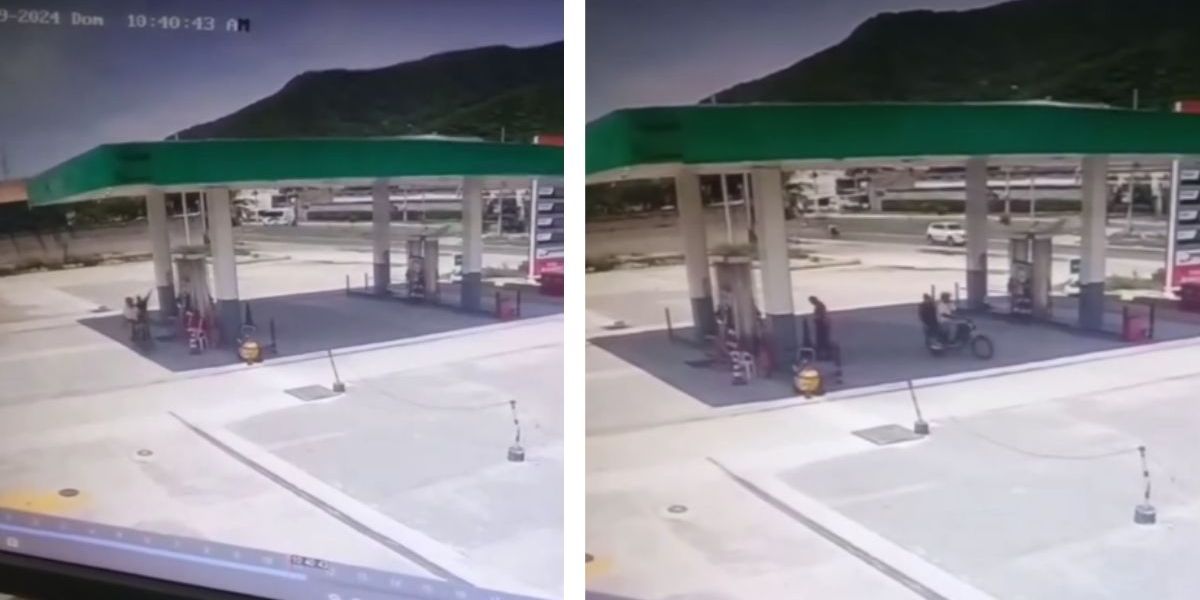 Asalto a estación de gasolina