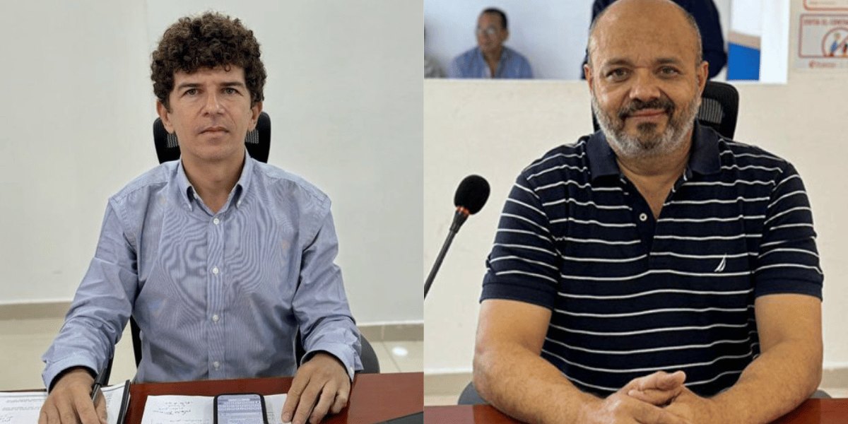 Concejales de Santa Marta Miguel ‘El Mono’ Martínez y Pedro Gómez Áñez.