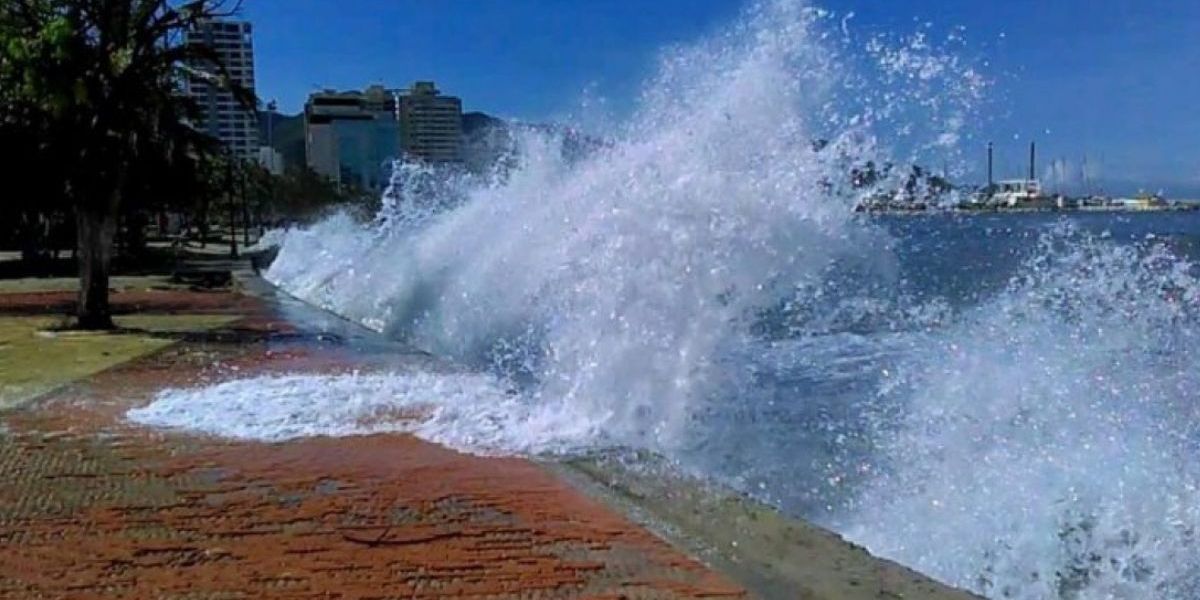 Cortesía Oleaje en Santa Marta